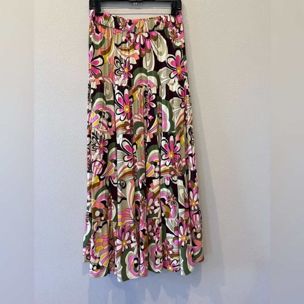 Vibrant Floral Maxi Skirt